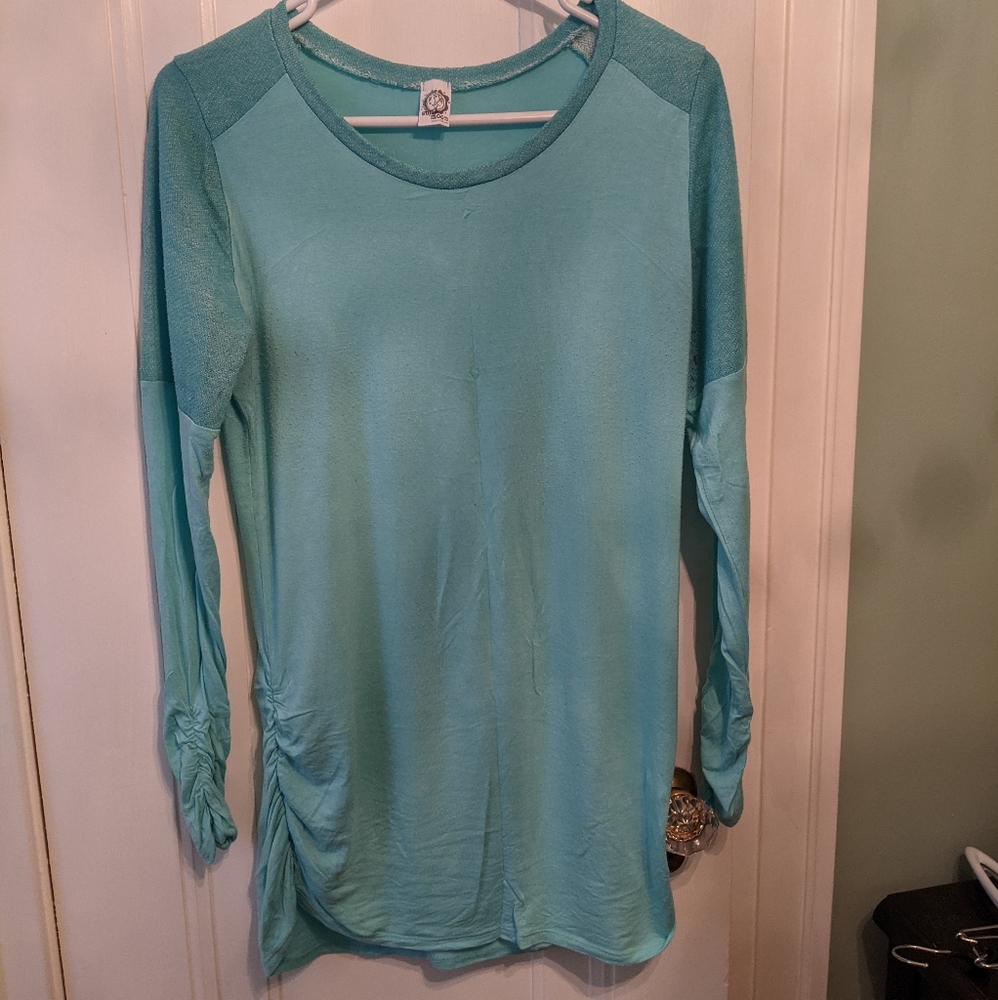 Tunic with Mixed Material